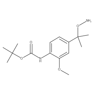 tert-butyl N-{4-[2-(aminooxy)propan-2-yl]-2-methoxyphenyl}carbamate Structure