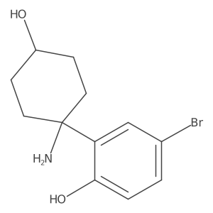 2-(1-Amino-4-hydroxycyclohexyl)-4-bromophenol Structure