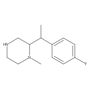 2-[1-(4-Fluorophenyl)ethyl]-1-methylpiperazine结构式