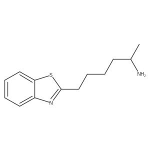 6-(1,3-Benzothiazol-2-yl)hexan-2-amine Structure