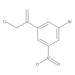1-Bromo-3-(3-chloroprop-1-en-2-yl)-5-nitrobenzene结构式