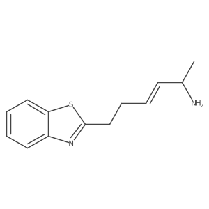 6-(1,3-Benzothiazol-2-yl)hex-3-en-2-amine Structure