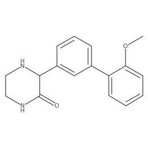 3-[3-(2-Methoxyphenyl)phenyl]piperazin-2-one Structure