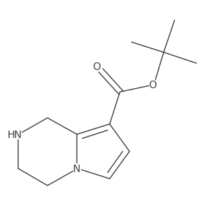 Tert-butyl 1,2,3,4-tetrahydropyrrolo[1,2-a]pyrazine-8-carboxylate Structure