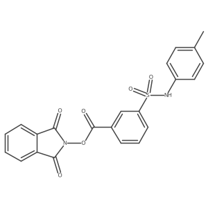 1,3-dioxo-2,3-dihydro-1H-isoindol-2-yl 3-[(4-methylphenyl)sulfamoyl]benzoate Structure