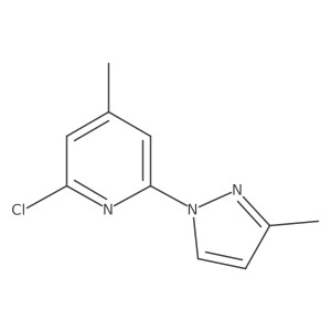 2-chloro-4-methyl-6-(3-methyl-1H-pyrazol-1-yl)Pyridine结构式