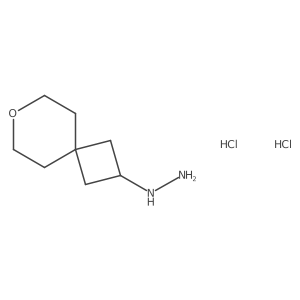 (7-Oxaspiro[3.5]nonan-2-yl)hydrazine dihydrochloride Structure