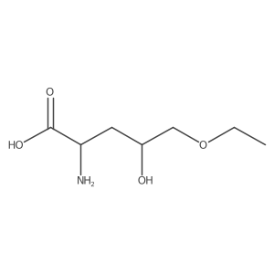 (2R)-2-amino-5-ethoxy-4-hydroxypentanoic acid结构式