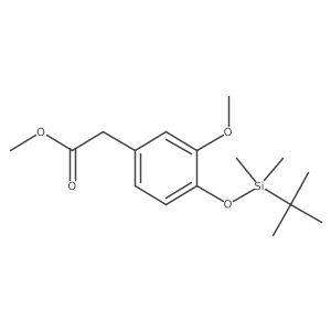 Methyl 2-[4-[tert-butyl(dimethyl)silyl]oxy-3-methoxyphenyl]acetate Structure