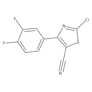 2-Chloro-4-(3,4-difluorophenyl)thiazole-5-carbonitrile Structure