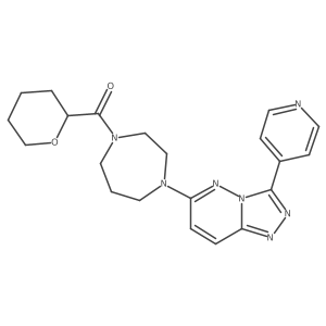 1-(Oxane-2-carbonyl)-4-[3-(pyridin-4-yl)-[1,2,4]triazolo[4,3-b]pyridazin-6-yl]-1,4-diazepane Structure