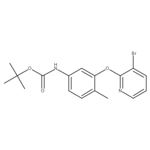 tert-butyl N-{3-[(3-bromopyridin-2-yl)oxy]-4-methylphenyl}carbamate Structure