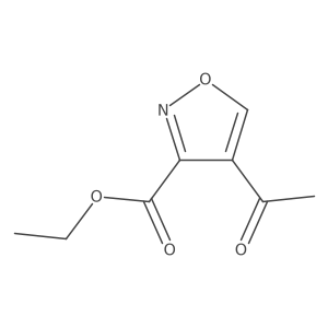 Ethyl 4-acetyl-1,2-oxazole-3-carboxylate结构式