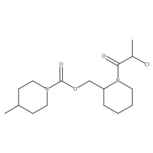 [1-(2-Chloropropanoyl)piperidin-2-yl]methyl 4-methylpiperidine-1-carboxylate结构式