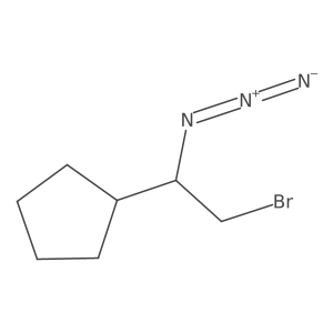 (1-Azido-2-bromoethyl)cyclopentane结构式