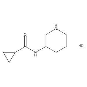 N-(piperidin-3-yl)cyclopropanecarboxamide hydrochloride结构式