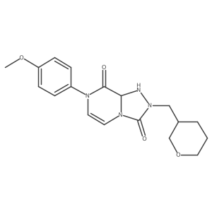 7-(4-Methoxyphenyl)-2-(oxan-3-ylmethyl)-1,8a-dihydro-[1,2,4]triazolo[4,3-a]pyrazine-3,8-dione Structure