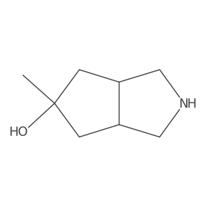 Rel-(3aR,5r,6aS)-5-methyloctahydrocyclopenta[c]pyrrol-5-ol Structure