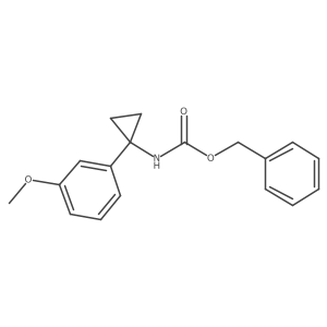 Benzyl N-[1-(3-methoxyphenyl)cyclopropyl]carbamate Structure