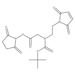 Mal-N-Boc-Aeg-NHS结构式