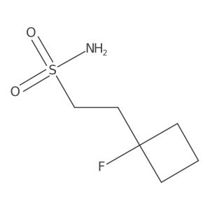 2-(1-Fluorocyclobutyl)ethane-1-sulfonamide结构式