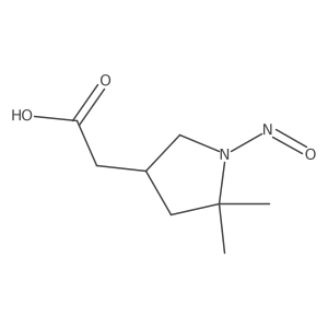 2-(5,5-Dimethyl-1-nitrosopyrrolidin-3-yl)acetic acid结构式