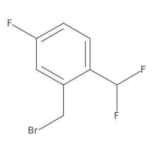 2-(Bromomethyl)-1-(difluoromethyl)-4-fluorobenzene Structure