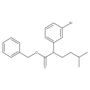 benzyl N-(3-bromophenyl)-N-[2-(dimethylamino)ethyl]carbamate Structure