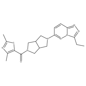 5-(5-{3-Ethyl-[1,2,4]triazolo[4,3-b]pyridazin-6-yl}-octahydropyrrolo[3,4-c]pyrrole-2-carbonyl)-2,4-dimethyl-1,3-thiazole Structure