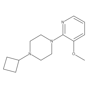 1-Cyclobutyl-4-(3-methoxypyridin-2-yl)piperazine结构式