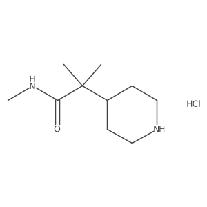 N,2-dimethyl-2-(piperidin-4-yl)propanamide hydrochloride结构式