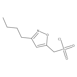 (3-Butyl-1,2-oxazol-5-yl)methanesulfonylchloride Structure