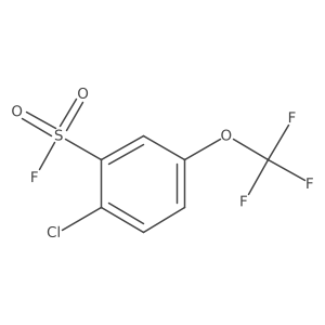 2-Chloro-5-(trifluoromethoxy)benzene-1-sulfonyl fluoride Structure