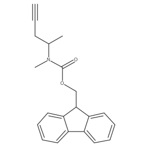 (9H-fluoren-9-yl)methyl N-methyl-N-(pent-4-yn-2-yl)carbamate结构式