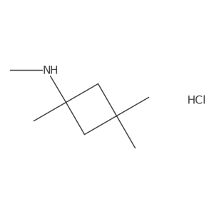 N,1,3,3-tetramethylcyclobutan-1-aminehydrochloride Structure