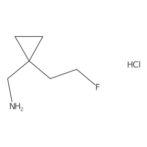 1-[1-(2-Fluoroethyl)cyclopropyl]methanamine hydrochloride Structure