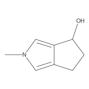 (4S)-2-methyl-5,6-dihydro-4H-cyclopenta[c]pyrrol-4-ol结构式