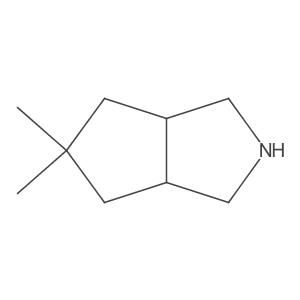 (3aR,6aS)-5,5-dimethyl-octahydrocyclopenta[c]pyrrole结构式