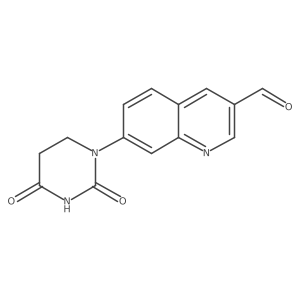 7-(2,4-Dioxo-1,3-diazinan-1-yl)quinoline-3-carbaldehyde结构式