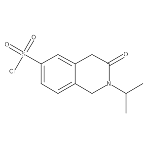 2-Isopropyl-3-oxo-1,2,3,4-tetrahydroisoquinoline-6-sulfonyl chloride结构式