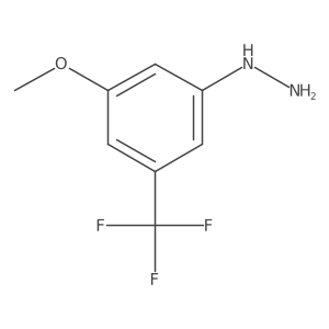 Hydrazine, [3-methoxy-5-(trifluoromethyl)phenyl]- Structure
