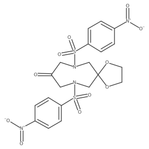 7,11-Bis[(4-nitrophenyl)sulfonyl]-1,4-dioxa-7,11-diazaspiro[4.7]dodecan-9-one Structure