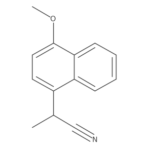 2-(4-Methoxynaphthalen-1-yl)propanenitrile Structure