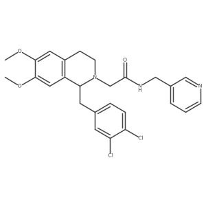 2-[1-(3,4-Dichloro-benzyl)-6,7-dimethoxy-3,4-dihydro-1h-isoquinolin-2-yl]-n-(pyridin-3-yl-methyl)-acetamide Structure