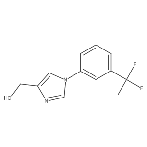 {1-[3-(1,1-Difluoro-ethyl)-phenyl]-1H-imidazol-4-yl}-methanol Structure