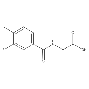 (3-Fluoro-4-methylbenzoyl)-L-alanine结构式