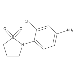 2-(4-Amino-2-chlorophenyl)-1$l^{6},2-thiazolidine-1,1-dione Structure