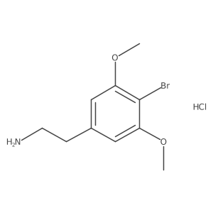 2-(4-Bromo-3,5-dimethoxyphenyl)ethanamine;hydrochloride结构式