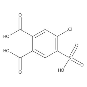 4-Chloro-5-sulfophthalic acid Structure