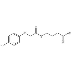 4-[2-(4-Chlorophenoxy)acetamido]butanoic acid Structure